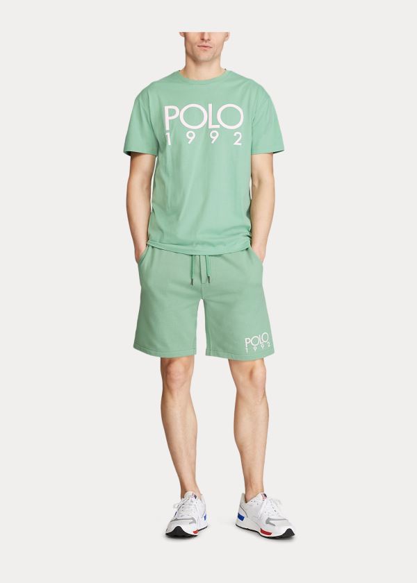 Playeras Polo Ralph Lauren Hombre Verdes / Blancos - Classic Fit Polo 1992 - DFSIH9253